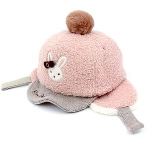 토끼방한캡모자 로라앨리 루아 숏캡 아동겨울 뽀글이모자 MA1046