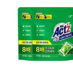 액츠 퍼펙트 캡슐세제 딥클린 28개입 2개 캡슐