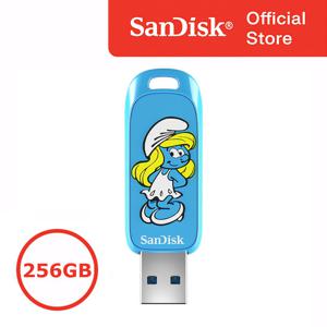 샌디스크 USB메모리 스머프 에디션 유에스비 256GB 256기가 대용량 USB3.0지원 귀여운 캐릭터 외장메모리 CZIS