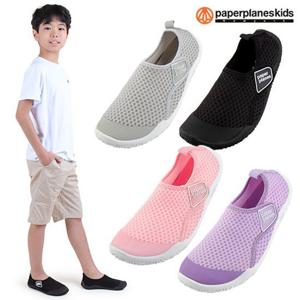 [페이퍼플레인키즈]아동 경량 아쿠아슈즈 발편한 여아 남아 슬립온 키즈 주니어 초등 학생 유아 신발 샌