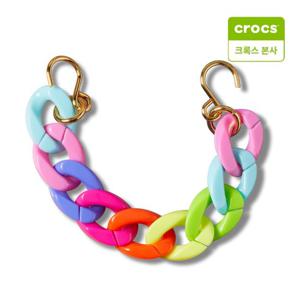 [크록스 본사]레인보우 스트랩 체인 정품 지비츠  참 10013356