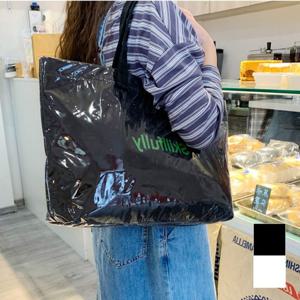 여성 코팅 생활방수 똑딱이 고정 데일리 숄더 에코백