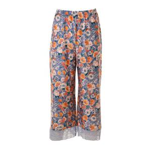 [비너스] 여성 오르화 플라워 프린트 레이스 슬립 바지(OHS5235C)