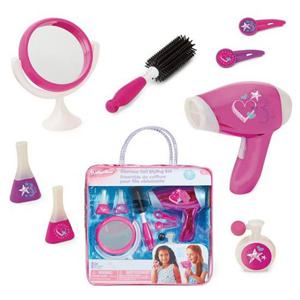 역할놀이 팬이 돌아가는 드라이어 미용세트 AA바테리 x 2 EG02598