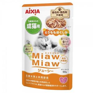 아이시아 먀우먀우 쥬시 파우치 60g x 12개 부드러운 닭다리살(MJ-7)