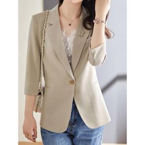 [클라셰]클라셰 테일러드7부캐주얼자켓+브로치SET_B5S0579