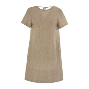 페세리코 숏 슬리브 스쿱 넥라인 리넨 원피스 S02182 948