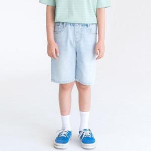 [인디고뱅크 키즈]부들 5부 슬림 스트레이트 데님팬츠 IKTH234S2