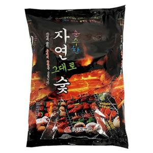 바비큐 숯 700g 1P 캠핑 고기 구이용 야외연료 숯불