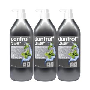 댄트롤 딥 클린 박하 솔트 샴푸 820ml 3개팩