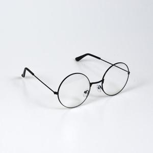 여자 둥근 안경테 검정 패션 안경테