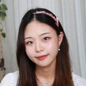 크리스탈 비즈 헤어 머리띠