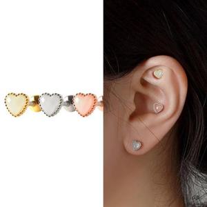 써지컬 투명 캔디 하트 피어싱