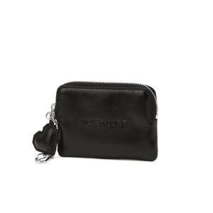 [쇼핑백동봉]블랙 양각로고 소가죽 카드동전지갑JAWA5E311BK