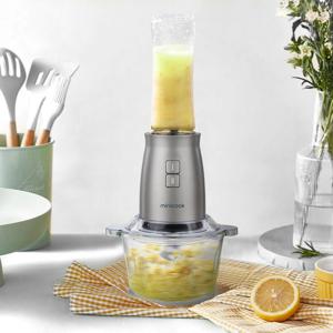 미니쿡 듀얼 만능 마늘 다지기 전동 멀티 야채 이유식 채소 퀵 4in1 믹서기 블렌더 분쇄 대용량 스테인리스 TFC-500