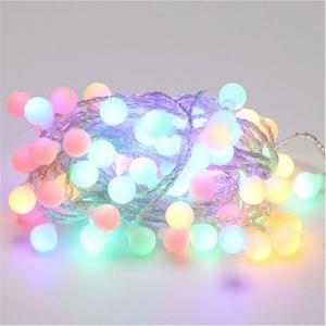 LED 크리스마스트리 앵두볼 전구96구 투명선 4색