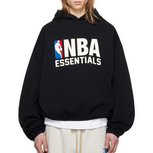 26 SS 피어오브갓 에센셜 NBA 프린팅 풀 오버 후드 스웨트셔츠 블랙 192AL246401F