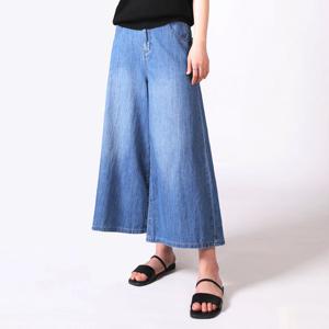 헤이올리]수량비상/ 여름 여성 치마바지 썸머 초경량 청해지 블루워싱 뒷반밴딩 8부 큐롯팬츠 PH1192