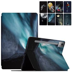 레노버 아이디어탭 프로 12.7 유니버스 프린팅 플립 가죽 케이스