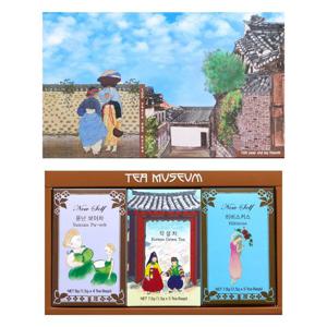 [티뮤지움][티뮤지움] Mini tea box 한국차 세트 (윤난 보이차&작설차&히비스커스/3박스)