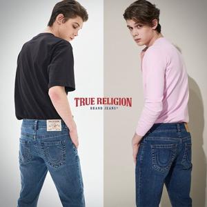 트루릴리전 23SS 봄 코튼 데님 팬츠 2종, 남성 (릴렉스 스트레이트핏)