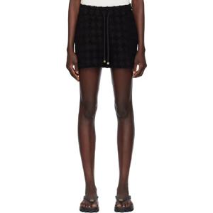 25 FW 아미리 여성 블랙 MA 쿼드 타월 쇼츠 252886F088001