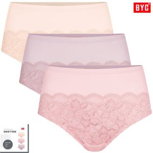 BYC인견랏셀레이스세미맥시여삼각팬티3매입WRR4543