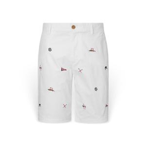 [헤지스] 남성 자수장식 밴딩 하프팬츠 HZPA5B052WT