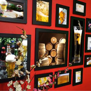 아트박스/꾸밈 ix275-시원한맥주창고액자세트_인테리어액자