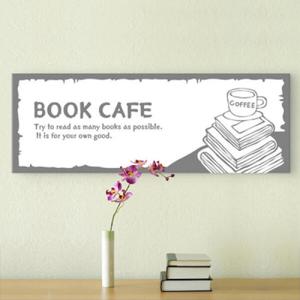 아트박스/꾸밈 iy458-북카페_그레이_대형노프레임_