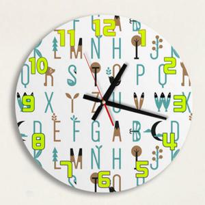 아트박스/꾸밈 ip610-북유럽스펠링패턴_인테리어벽시계