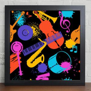 아트박스/꾸밈 cv289-컬러풀뮤직페스티벌_인테리어액자