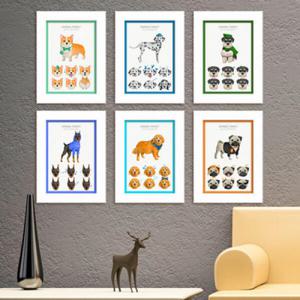 아트박스/꾸밈 it004-동물들의감정표현_강아지_액자세트