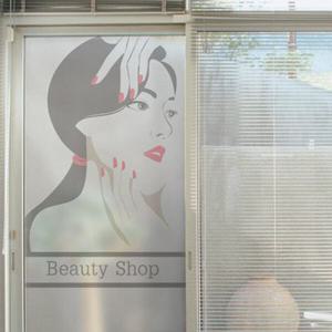 아트박스/꾸밈 im622-아름다운뷰티샵_유리문시트지