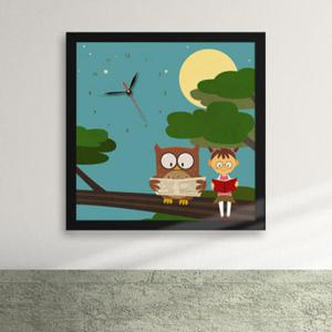 아트박스/꾸밈 iy588-내친구부엉이_액자벽시계