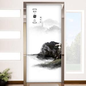 아트박스/꾸밈 tg006-한국의멋(제주도성산일출봉)_현관문시트지