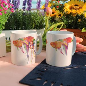 아트박스/꾸밈 ib256-디자인머그컵2p-금붕어
