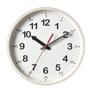 아트박스/이언시계 타임스터디 우드벽시계(화이트)