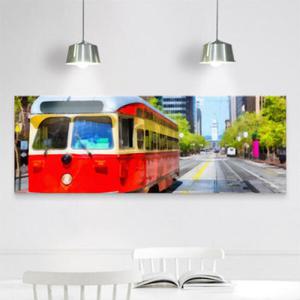 아트박스/꾸밈 cu635-도심속버스여행_대형노프레임