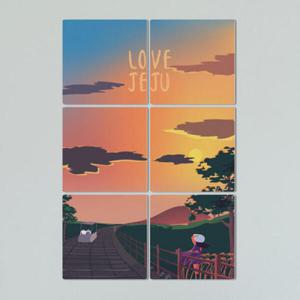 아트박스/꾸밈 ib391-멀티액자_제주도레일바이크