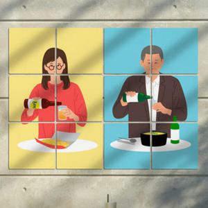 아트박스/꾸밈 pk390-멀티액자_혼술1