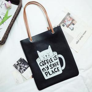 아트박스/진바스 데일리 고양이 에코백