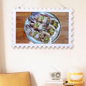 아트박스/꾸밈 nu753-행잉액자_밥도둑간장게장(우표가로대형)