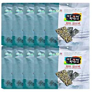 장흥무산김 간편한 현미 김스낵 15g x 10개