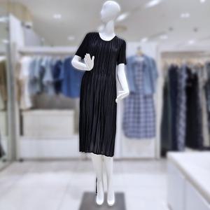 [밸리걸] 플리츠 기계주름 리넨 원피스 242100