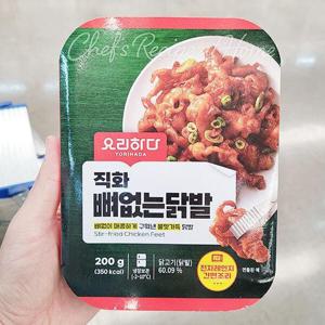 요리하다 직화 뼈없는 닭발 200g 800473