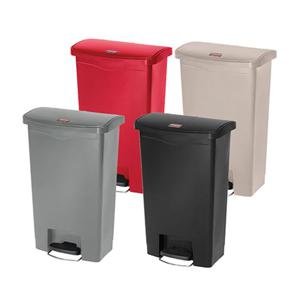 러버메이드 슬림짐페달쓰레기통(68리터) 대용량휴지통 분리수거 휴지통 쓰레기통 소프트휴지통 대형휴지통