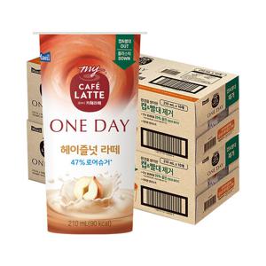 [매일]마이카페라떼 원데이 로어슈거 헤이즐넛라떼 210ml 20개