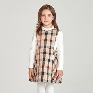 [닥스리틀]닥스리틀  체크 퀼팅 원피스  DTW10NA51M_BG