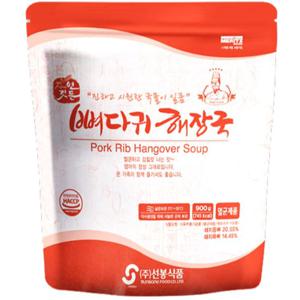 선봉식품 자연깃든 뼈다귀해장국 900g 1박스(15개입) 뼈해장국 실온보관